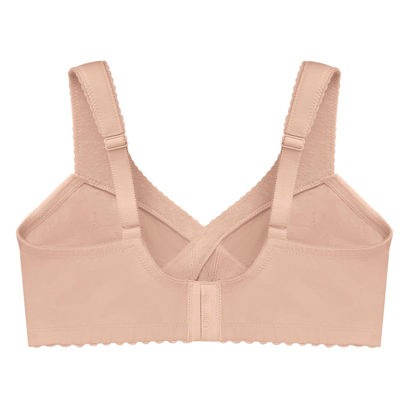 Glamorise Full Figure Plus Size MagicLift Cotton Support Bra Wirefree #1001 CafÃ© - Image 4